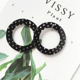 Polka Dots Resin Pendant Charms for Girls Earring DIY