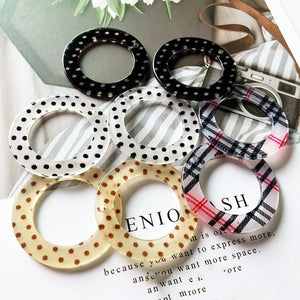 Polka Dots Resin Pendant Charms for Girls Earring DIY