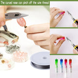 Jewelry Findings Set Beading Repair Tools Kit Pliers Silver