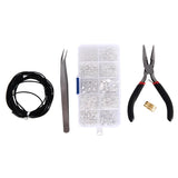 Jewelry Findings Set with Tools & Beads for Making Silver Jewelry
