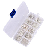 Jewelry Findings Set with Tools & Beads for Making Silver Jewelry