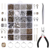 Jewelry Findings Set Lobster Clasp Open Jump Rings Earring Hooks Repair Tools