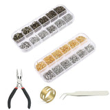 DIY Jewelry Findings Tool Set w/ Jump Rings/Lobster Clasp/Plie...