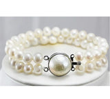 Noble Golden Shell Pearl Bracelet #b028