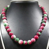 Chinese Red Bead Necklace 10mm 17 inches