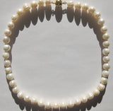 Baroque Freshwater Pearl Necklace Choker, Large 9-10mm, Gold Plated