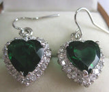 Crystal Heart Earrings 10mm