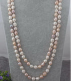 Baroque Pearl Necklace 62'' Natural Jewelry