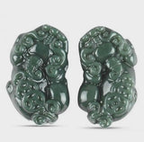 Hetian Jade Sapphire Pendant Pixiu Brave Lucky Pendant