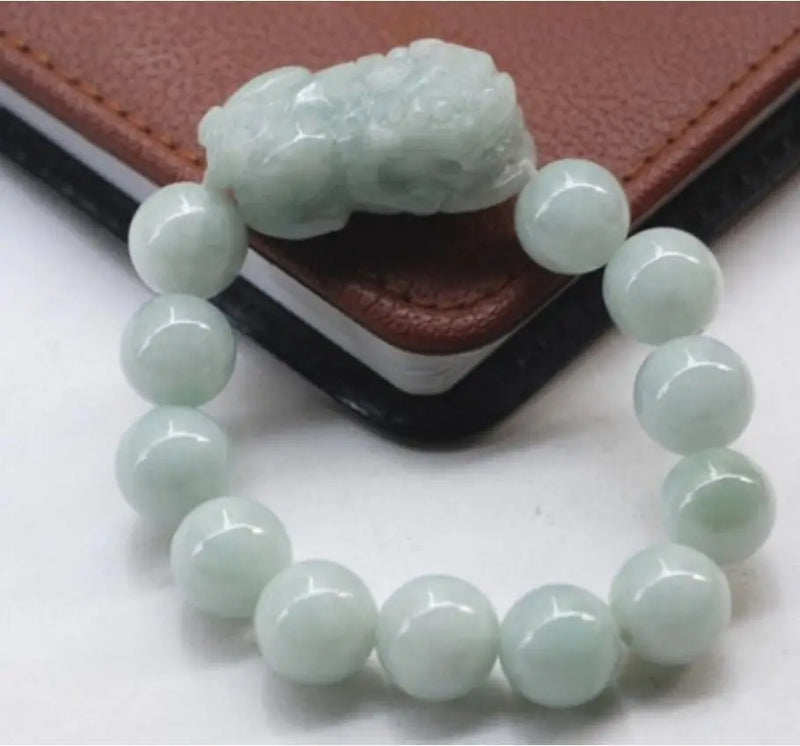 Dance of Love Jadeite Pixiu Bracelet for Ladies