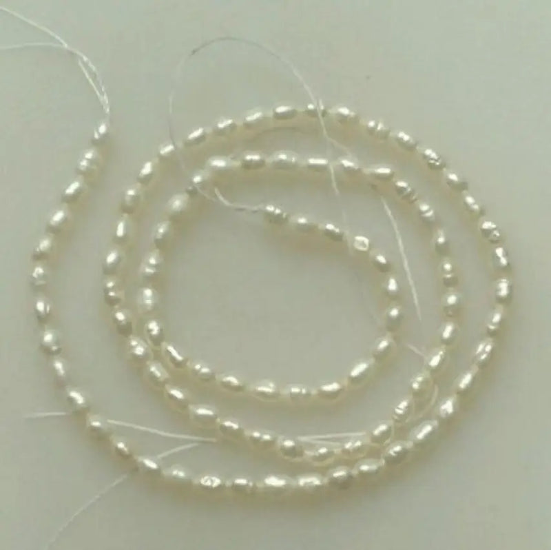 5pcs 5-6mm Oval Rice Freshwater Pearl Loose Beads