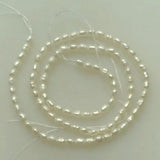5pcs 5-6mm Oval Rice Freshwater Pearl Loose Beads