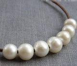 Potato Pearl Freshwater Pearl Large Hole 8.5-9.5mm 10Pcs