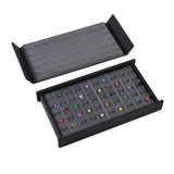 Jewelry Gem Stone Display Holder Loose Diamond Storage Case V Groove Jar