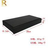V Groove Gemstone Display Holder Case - Leather