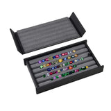Jewelry Gem Stone Display Holder Loose Diamond Storage Case V Groove Jar
