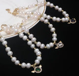 Freshwater Pearl Bracelet with Angel Wings for Women