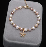 Freshwater Pearl Bracelet Star Hand String Tanabata Gift