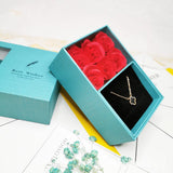 Rose Cardboard Jewelry Box for Women