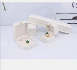 Pink Earring Storage Box Necklace Holder Wedding Jewelry Organiz