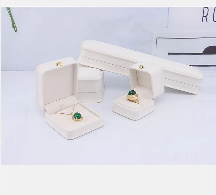 Pink Earring Storage Box Necklace Holder Wedding Jewelry Organiz
