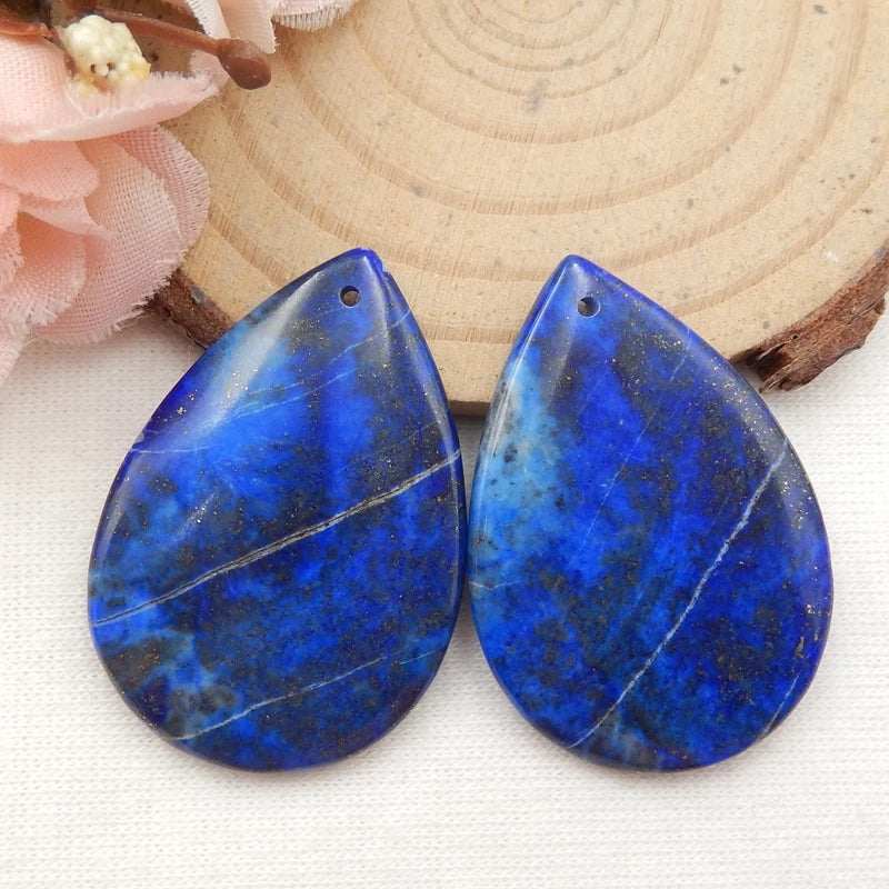 Wholesale Lapis Lazuli Nugget Earring Beads Pair