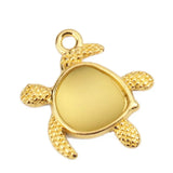 Sea Turtle Charm Pendant Sea Glass Necklace DIY Findings