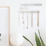 Acrylic Pumpkin Jewelry Hanger, Wall Mount Necklace Organizer with 10 Hooks
