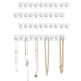 Acrylic Pumpkin Jewelry Hanger, Wall Mount Necklace Organizer with 10 Hooks