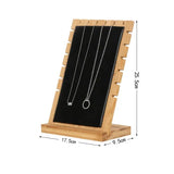 Wooden Jewelry Hanger Stand Necklace Bracelet Organizer