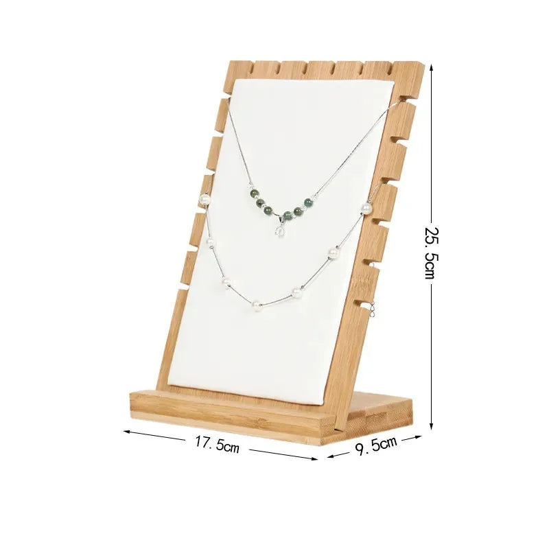Wooden Jewelry Hanger Stand Necklace Bracelet Organizer