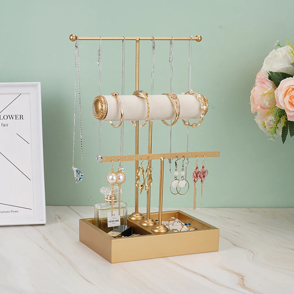 T Type Jewelry Holder Necklace Organizer Bracelet Collection Girls