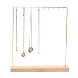 Wooden Jewelry Holder Stand Necklace Display Storage Rack