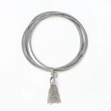 Metal Chain Tassel Elastic Ring Stainless Steel Bracelet