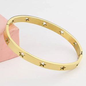 10 Star Bracelets & Bangle Stainless Steel Rose Silver Love Bracelet