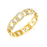Zircon Titanium Steel Bangle for Women