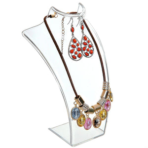 Acrylic Plastic Necklace Earrings Showcase