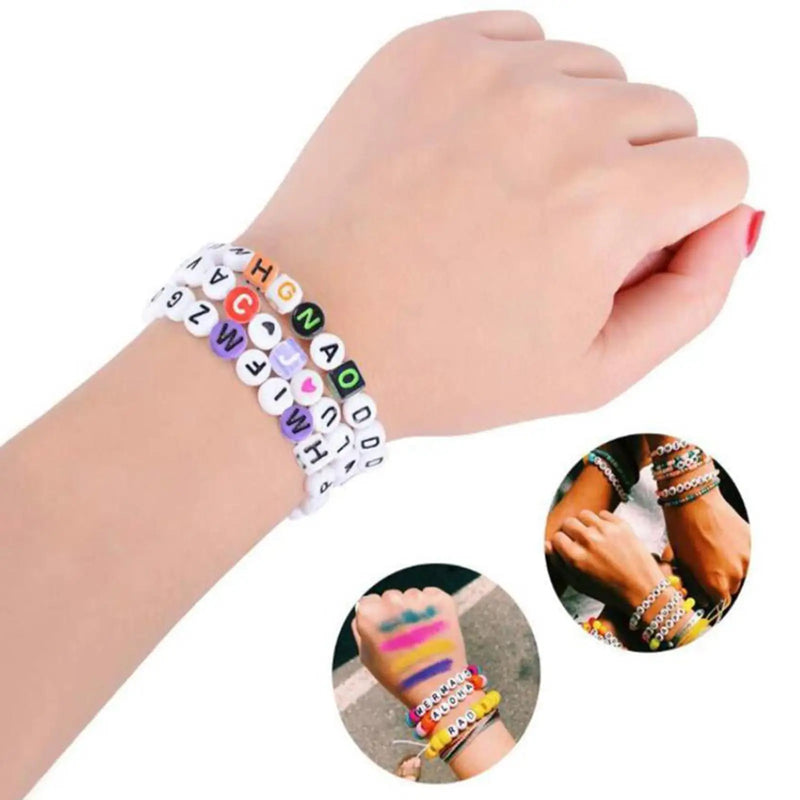 Jewelry Making Kit with Spacer Beads Letters for Bracelet