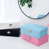 Patterned Jewelry Box Multifunction Makeup Storage Beauty Travel Box