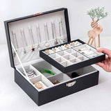 Patterned Jewelry Box Multifunction Makeup Storage Beauty Travel Box
