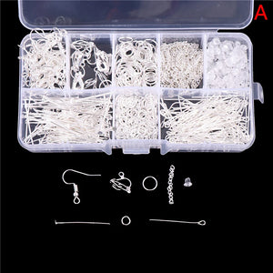 Jewelry Making Kit Copper Wire Jump Rings Earring Hook Findings Set Tools