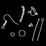 Jewelry Making Kit Copper Wire Jump Rings Earring Hook Findings Set Tools