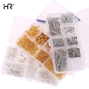 Jewelry Making Kit Copper Wire Jump Rings Earring Hook Findings Set Tools