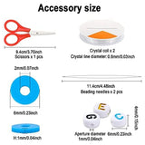 Alphabet Letter Flat Round Pearls Beads DIY Jewelry Making Kit