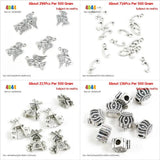 Angel Cupid Alphabet Letter C Windmill House Crown Loose Beads