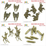Angel Wings Girl Watering Deer Fawn Bullet Charms