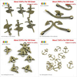 Ballet Dancer Hope Wings Heart Love Lock Boat Anchor Charms