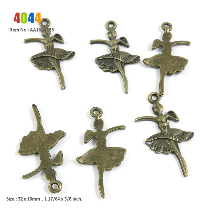 Ballet Dancer Hope Wings Heart Love Lock Boat Anchor Charms