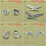 Beaker Eagle Birdcage Angel Wings Charms Supplies Jewelry Making
