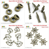 Big Hole Ring Beads Bell Tower Hollow Leaf Leaves Snowflake Snow Flake
